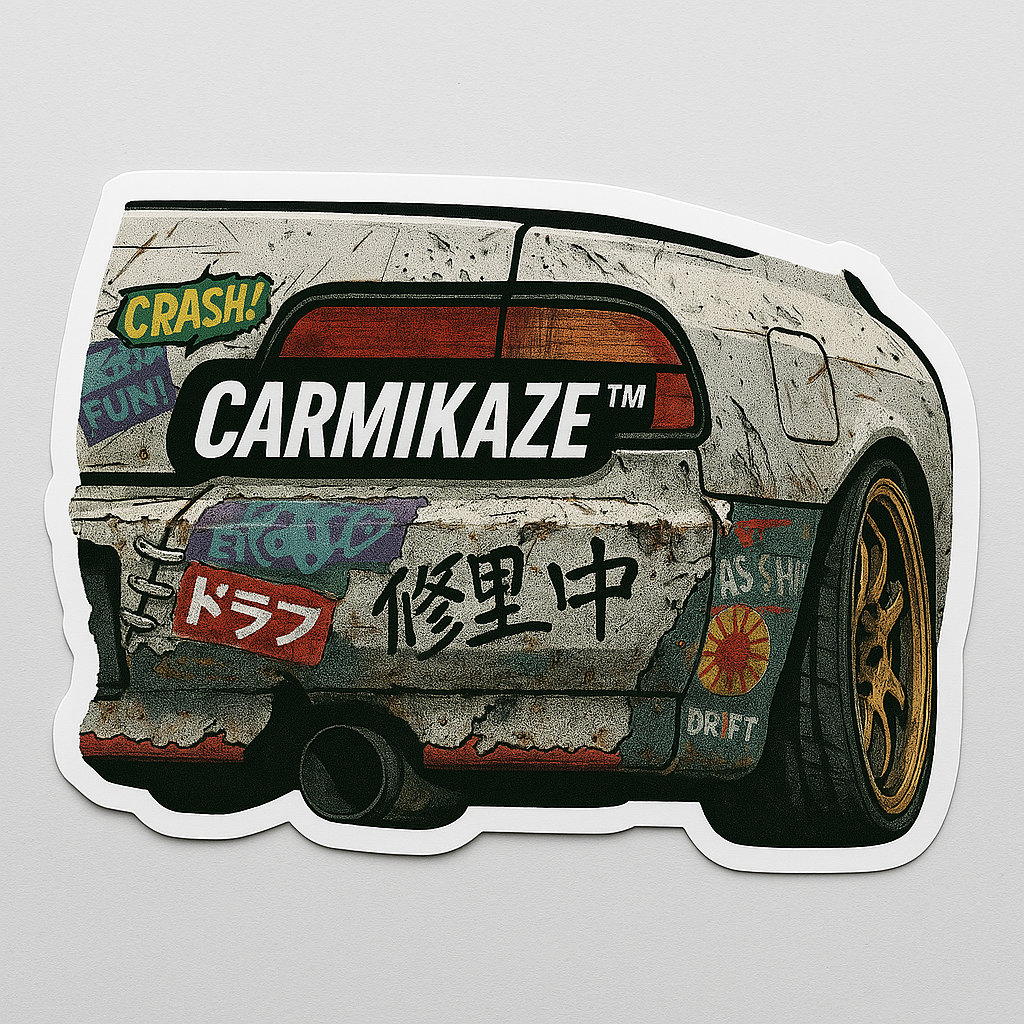 Patina Is Art™ – Wabi-Sabi Quarter Panel Sticker | Carmikaze™
