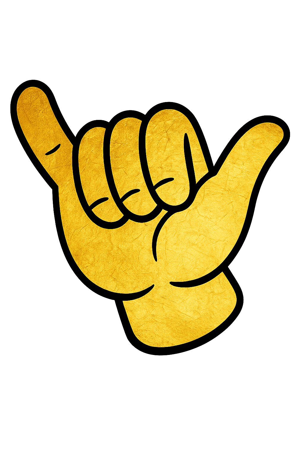 Shaka Series™ — Gold Foil Effect | Carmikaze™ Sticker