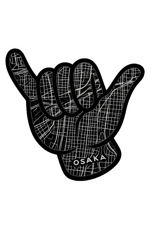 Shaka Series™ — Osaka Street Map | Carmikaze™ Sticker