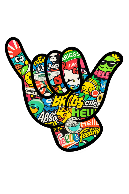 Shaka Series™ — Stickerbomb (Street Icons) | Carmikaze™ Sticker