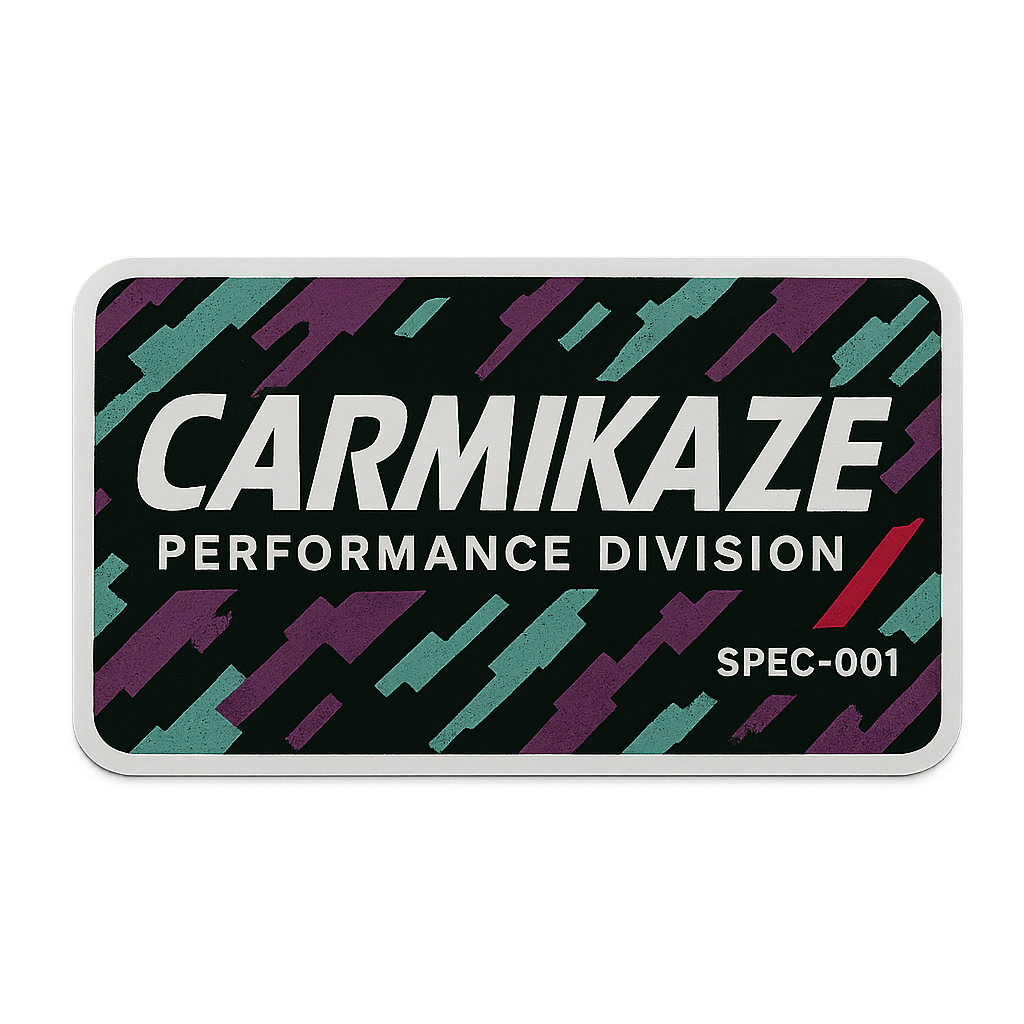 Carmikaze™ Performance Division – SPEC-001 Tuner Badge Sticker