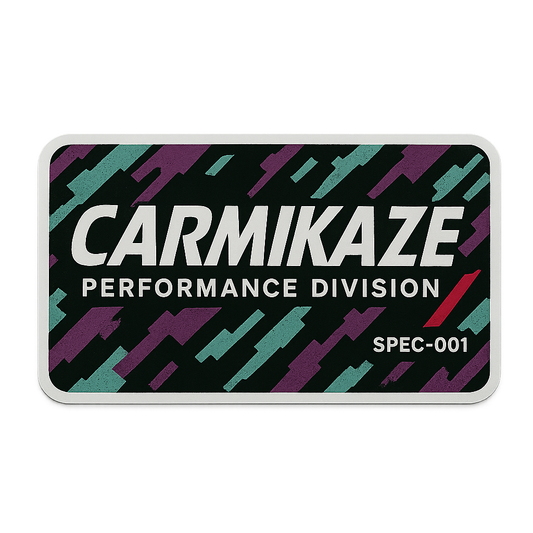 Carmikaze™ Performance Division – SPEC-001 Tuner Badge Sticker